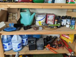 lot 315 image: Homeowners Garage Lot - Sprinklers, Windshield Fluid & More