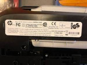 lot 52 image: Hewlitt Packard Office Jet 3830 Printer