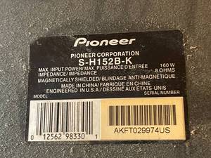 lot 15 image: 2 Ceiling Mount Pioneer Speakers