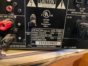 lot 20 image: Denon Multi Zone Home Entertainment Component System