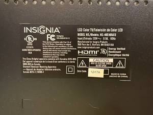 lot 36 image: Insignia LCD TV With Remote
