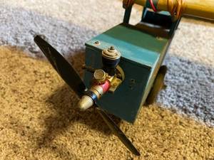 lot 126 image: Vintage Wooden Airplane