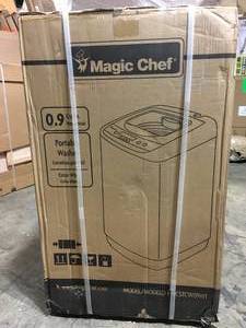 lot 29 image: Magic Chef 17.7 in. 0.9 cu. ft. Compact, Portable Top Load Washer Machine in White