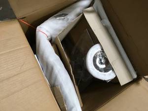 lot 39 image: Lot of 2 Lumisource Mirage White Adjustable Height Bar Stools  (new) review pictures