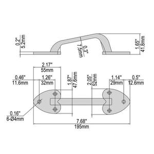 Black Stainless Steel Decorative Gate Tee Hinge and Latch Set The retail price $52.85