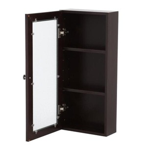 Delridge 13 in. W x 30 in. H Surface-Mount Modular Wall Hutch in Chocolate The retail price $126.40