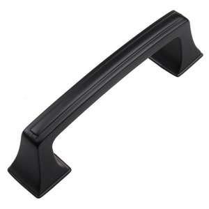 3 in. Matte Black Deco Base Cabinet Drawer Pulls (20-Pack)