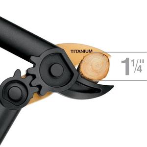 1-14 in. Cut Capacity, Titanium Coated Steel Blade, 15 in. PowerGear Anvil Lopper