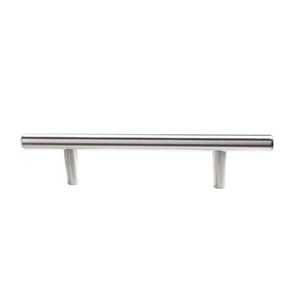 3.5 in. (89 mm) Center-to-Center Stainless Steel Slim-Style Modern Euro Bar Cabinet Pull (10-Pack)