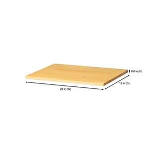 24 in. Solid Wood Work Surface for Regular Duty Welded Steel Garage Base Cabinets