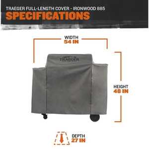 Full Length Grill Cover for Ironwood 885 Pellet Grill