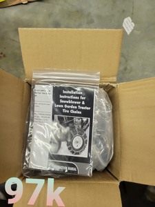22x11x8 in., 22x11x10 in., 23x10x12 in., 23x10.5x12 in., 24x9.5x12 in. Tire Chains Replaces Peerless 1063156 (Set of 2)