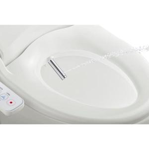 Slim Series Electric Smart Bidet Seat for Round Toilet in White with Side-Panel Control and Nightlight