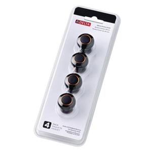 Porter 1-14 in. (32 mm) Oil Rubbed Bronze Round Cabinet Knob (4-Pack)