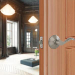 Naples Satin Nickel Hall and Closet Passage Door Lever