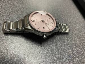 Citizen Fe6100-59x Womens 38mm Solar Power Stainless Steel Pink Dial Watch