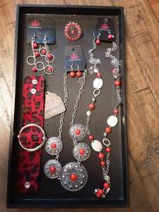 5-NEW FASHION JEWELRY ITEMS (Red)