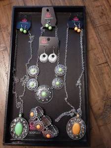 5-NEW FASHION JEWELRY ITEMS (Lime & Orange Sherbet)