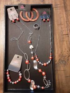 5-NEW FASHION JEWELRY ITEMS (Orange)