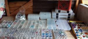 Large Lot Of Jewelry Making, Beads, Supplies, Other Organizers & Books