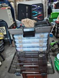 Organizers Full Of Beading Tools & Supplies