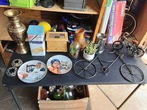 Collector Plates, Bike Art, Faux Greenery & More