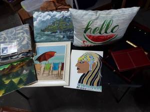 NEW Rug 48x30, Original Paintings, Pillow, Jewelry Box, Notebook