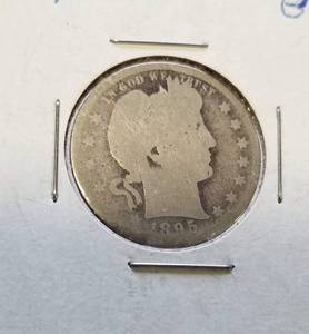 lot 15 image: 1895-S BARBER QUARTER