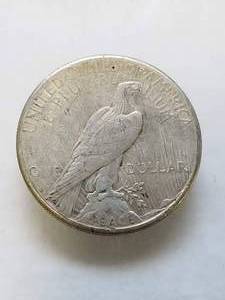 lot 19 image: 1923-S PEACE SILVER DOLLAR