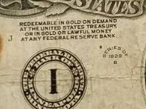 lot 01-A image: 1928-B US CURRENCY $20 NOTE REDEEMABLE IN GOLD