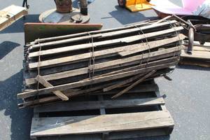 lot 41 image: Lot of (1 Roll) Wood Slat Fencing