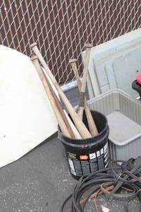 lot 93 image: Lot of (Approximately 6) Wood Baseball Bats