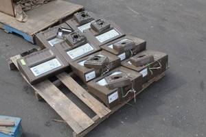 lot 12 image: Lot of (9) GE LED Light Fixtures