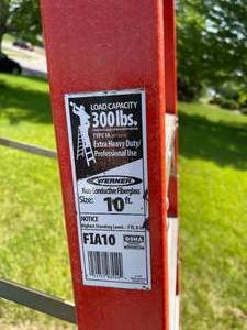lot 209 image: Werner 10 Foot Ladder