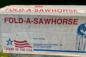 lot 224 image: 2 Folding Sawhorses