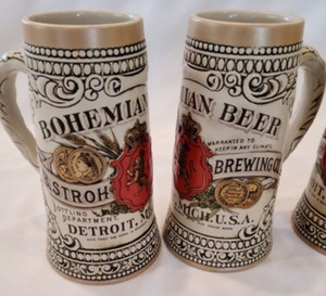 lot 81 image: Beer Stein and Strohs Mug Set