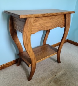 lot 86 image: Curved Leg Accent Table