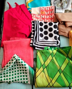lot 231 image: Vintage Scarves