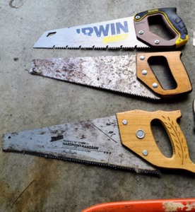lot 214 image: Variety of Hand Saws