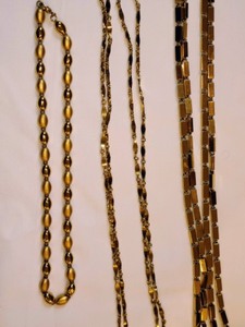 lot 244 image: Gold Tone Necklaces and More
