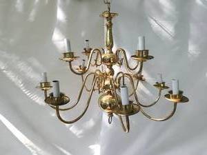 Large Brass Chandelier