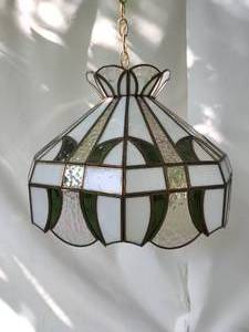 Hanging Stained Glass  Lamp