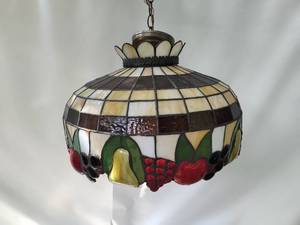 Hanging Stained Glass Fruit Lamp