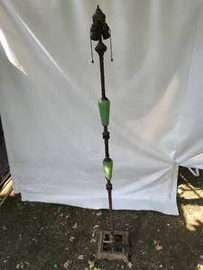 Vintage Floor Lamp with Possible Jadeite Glass