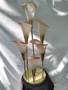 Vintage Calla Lily Table Lamp