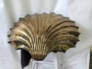 Large Brass Shell made by Casa Bisque