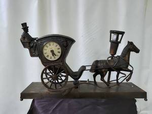 Vintage Mantle Clock with Light