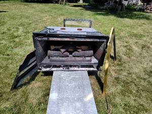 Gas Fireplace Frame and Insert