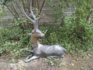 Metal Gazelle Statue