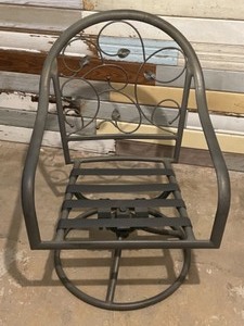 Two swivel rocker patio chairs
